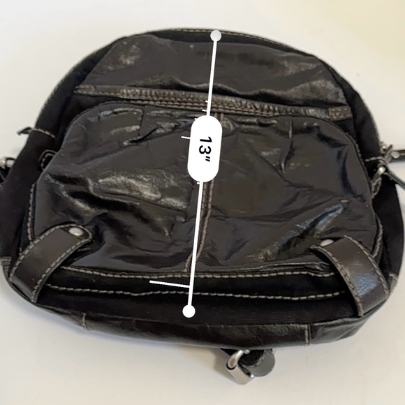 Vintage FOSSIL Small/Mini Leather Backpack - Picture 11 of 11